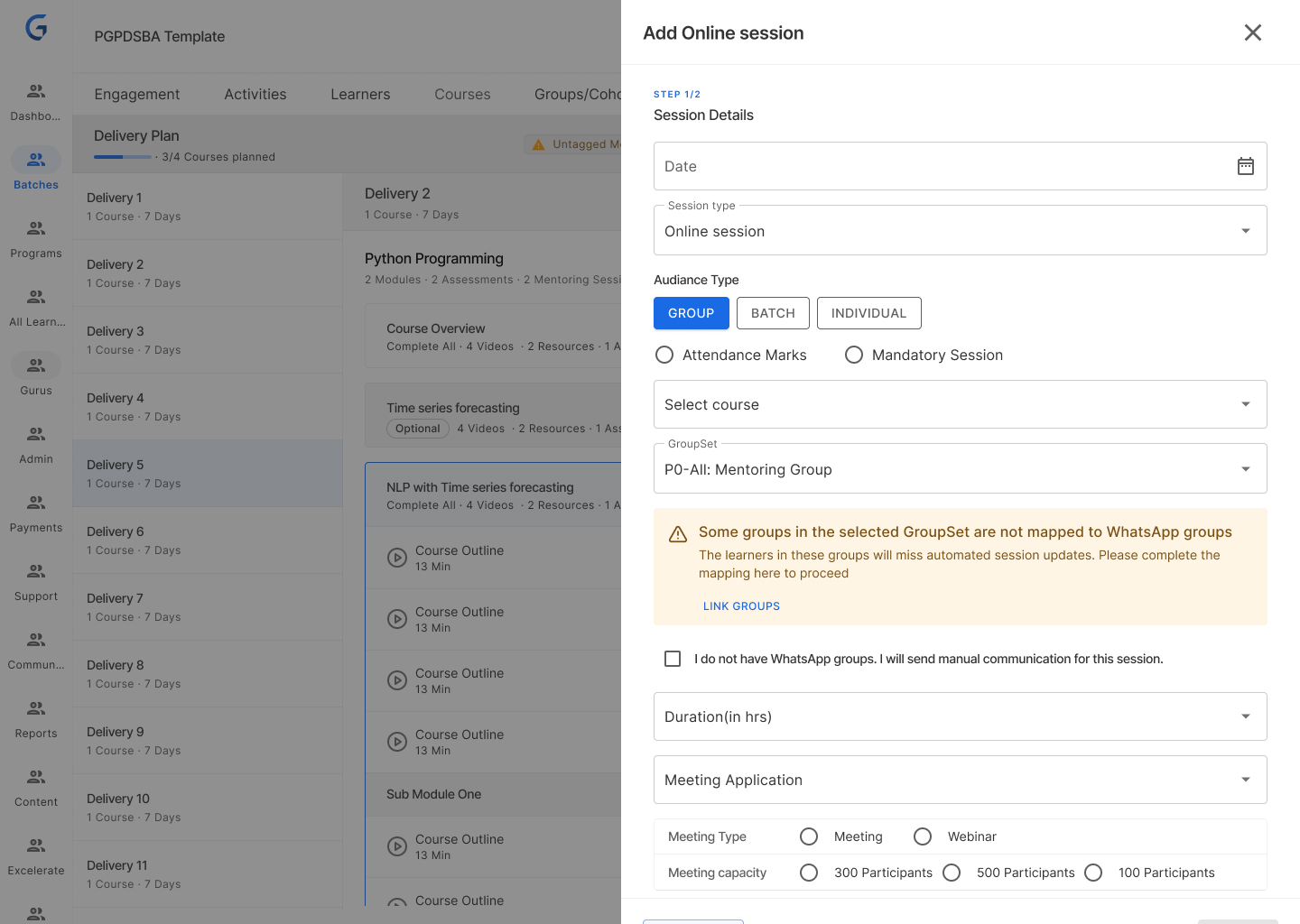 Batch Delivery Planning — View 2
